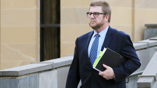 Glenorchy City Council general manager Peter Brooks leaves the Supreme Court in Hobart after a previous appearance. Picture: RICHARD JUPE