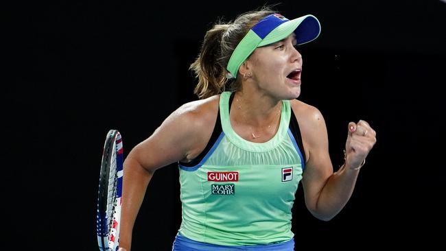 Sofia Kenin has won her first major at just 21 years of age. Picture: AAP.