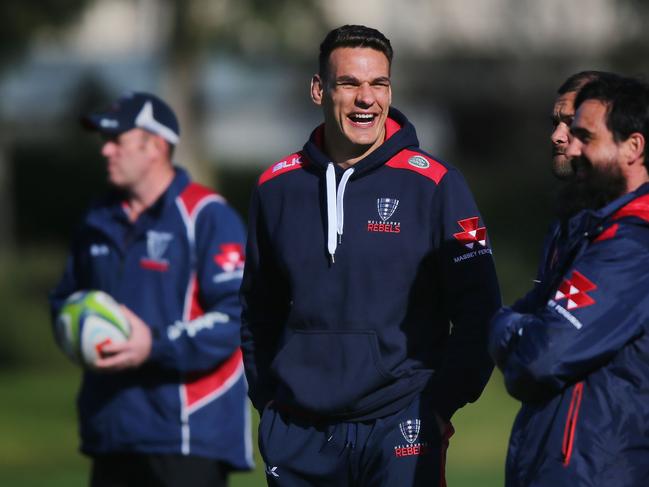 MELBOURNE, AUSTRALIA - JULY 12:  Mitch Inman, set to make his 100th Super Rugby appearance, rests on the sidelines during a Melbourne Rebels Super Rugby training session at Gosch's Paddock on July 12, 2017 in Melbourne, Australia.  (Photo by Michael Dodge/Getty Images)