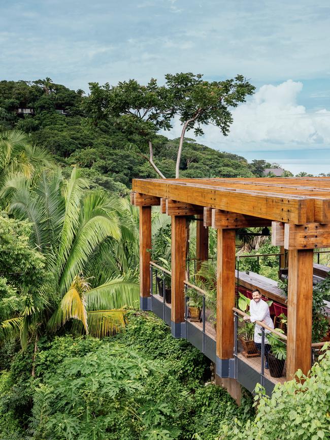 Chef Oliver Deboise at the Treetop Bar. Photo: Tanveer Badal.