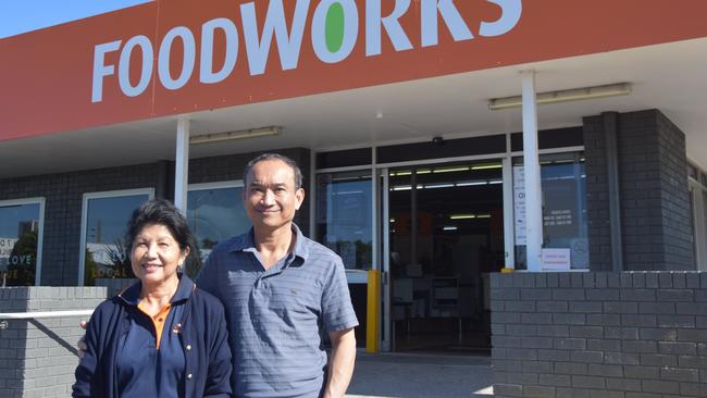 Foodworks Toolooa St, Gladstone owners Serey Pao and Sam Pao.