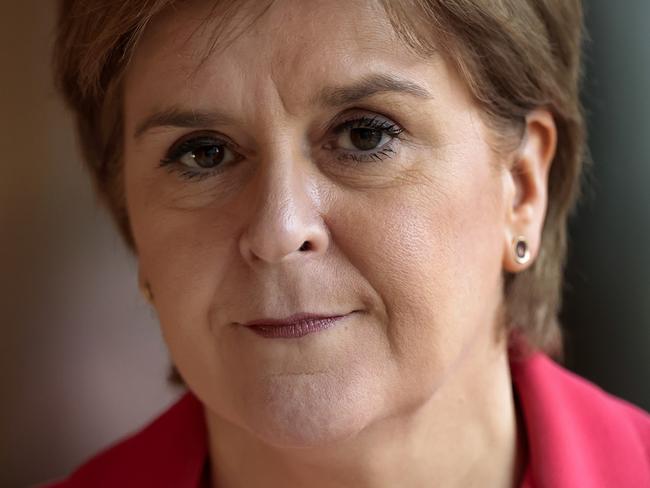 EDINBURGH, SCOTLAND - FEBRUARY 02: Scotland's First Minister Nicola Sturgeon arrives for FMQ's at the Scottish Parliament Building on February 02, 2023 in Edinburgh, Scotland. Today's agenda features questions to First Minister Nicola Sturgeon and Ministers for Education and Skills, Parliamentary Bureau Motions, and a debate on the 2023-24 Budget. (Photo by Jeff J Mitchell/Getty Images)