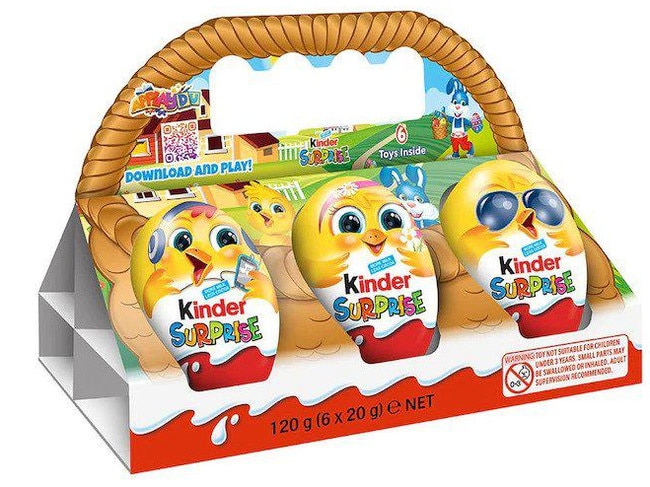 Four kinder products have been recalled by Food Standards Australia, including the easter basket. Picture: Supplied.