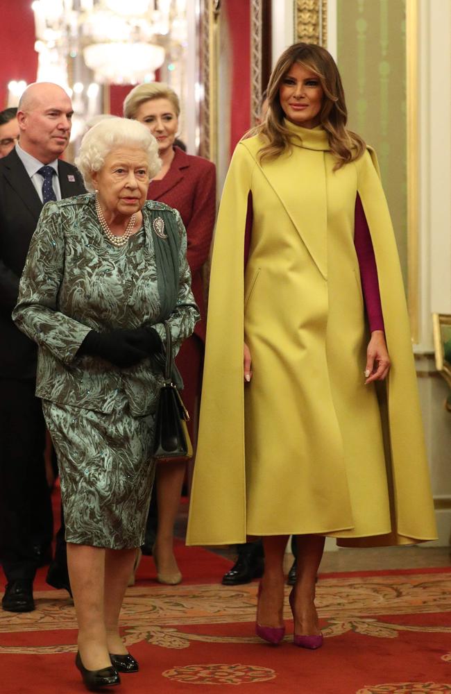 Mrs Trump said she “truly connected” with the late Queen. Picture: AFP.