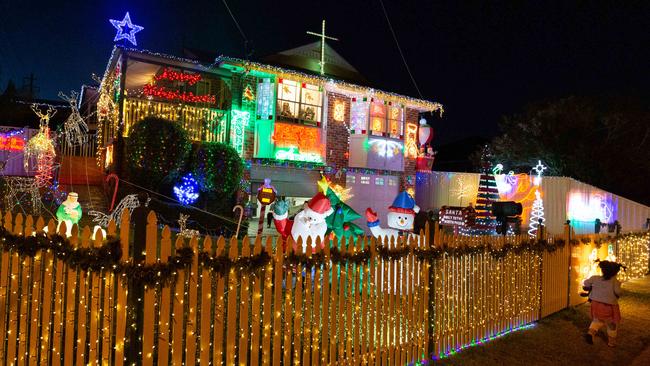 Another house lights up Cumberland Rd. Picture: Jordan Shields