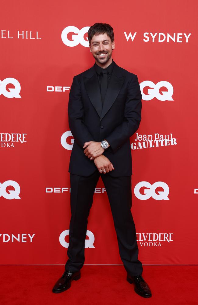 Lincoln Younes on the red carpet for the GQ Men of the Year Awards. Picture: Jonathan Ng