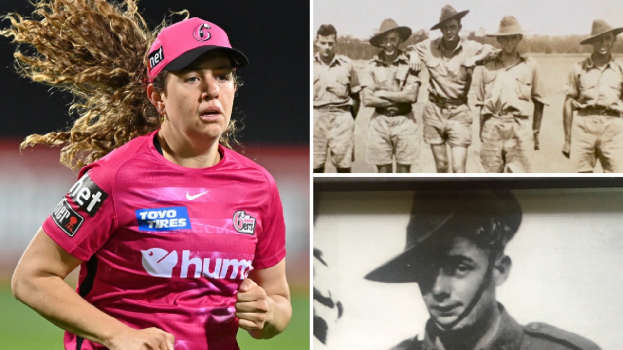 Sixers WBBL player Emma Hughes plays in tribute to her heroic grandfather.