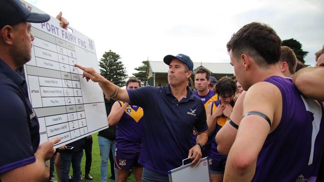 Port Fairy coach Dustin McCorkell. Picture: Martina Murrihy