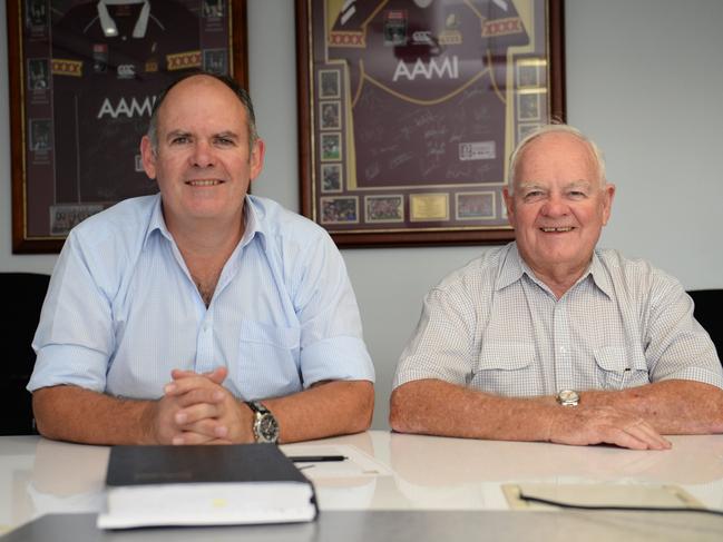 John Murphy and Geoff Murphy. Picture: Allan Reinikka / The Morning Bulletin