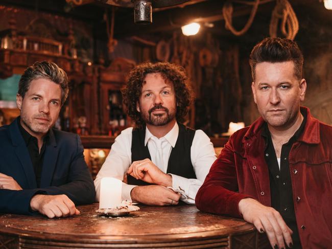 **EMBARGOED FOR SUNDAY 13th FEBRUARY, 2021**NO NEWS.COM, NO SKY, NO WEST AUS, NO AUSEskimo Joe veteran pop rock trio launch a comeback single and announce a tour for 2022.Picture: Jarrad Seng/ For NewsCorp Australia