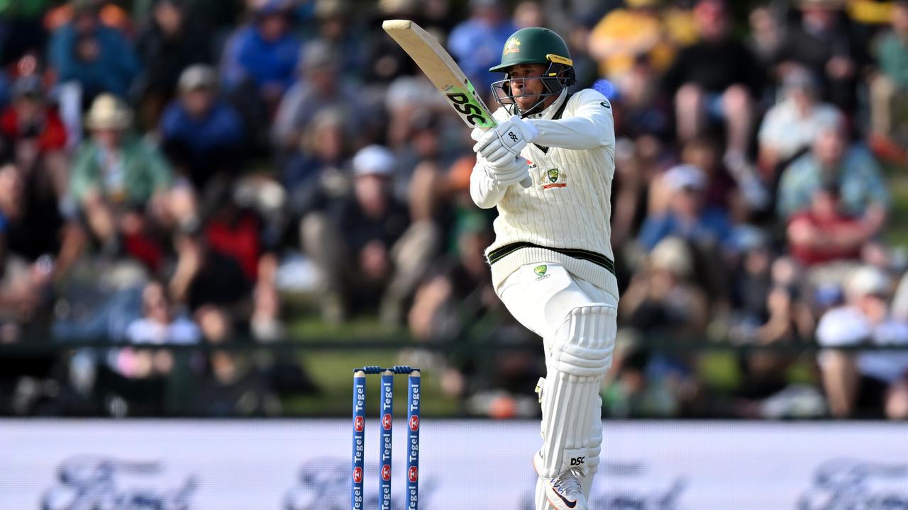 Usman Khawaja of Australia. Photo by Kai Schwoerer/Getty Images