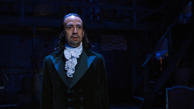 Lin-Manuel Miranda in Hamilton.