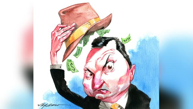 Origin Energy boss Frank Calabria. Illustration: Sturt Krygsman