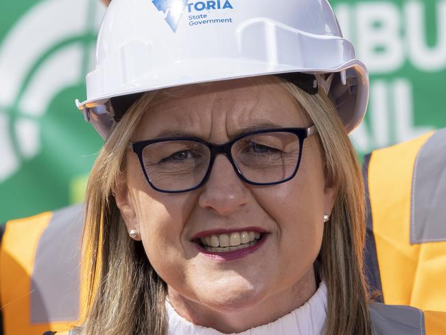 MELBOURNE, AUSTRALIA - NewsWire November 28th, 2022: The Victorian Minister for the Suburban Rail Loop, Jacinta Allan inspects early works of the Suburban rail loop in Clayton this morning.Picture: NCA NewsWire / Wayne Taylor