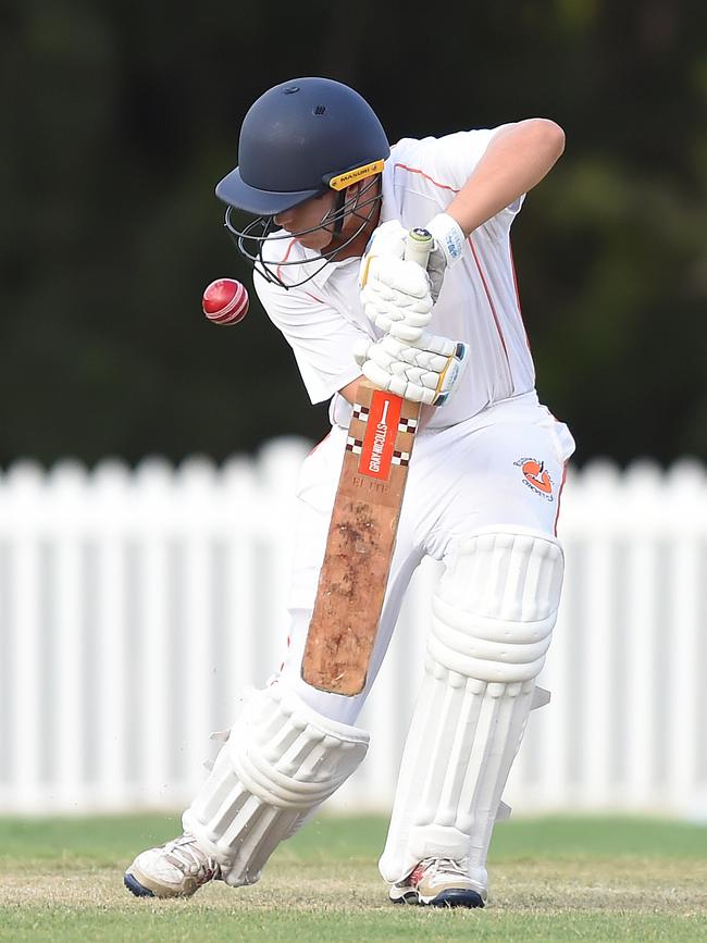 Kookaburra Cup cricket - Southport Labrador vs. Runaway Bay at Morrie Glasman Oval in Arundel. Runaway Bay batsman Sean Oussthuzen . Picture: Lawrence Pinder