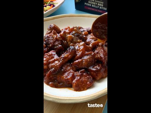 Coles Made Easy Honey BBQ pork belly bites