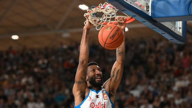 Former Melbourne United big man Marcus Lee will add some serious size to the JackJumpers line-up this season. (Photo by Matt Roberts/Getty Images)