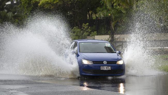 Wet weather on the Gold Coast at Surfers Paradise. Picture: NIGEL HALLETT