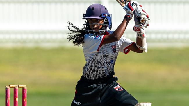 Shiloh Julien has been impressive for NSW Metro on day one and day two of the tournament. Picture: Cricket NSW.