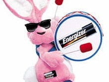 Energizer battery run pink bunny banging the drum - TV commercial advetisement rabbits toys advertising