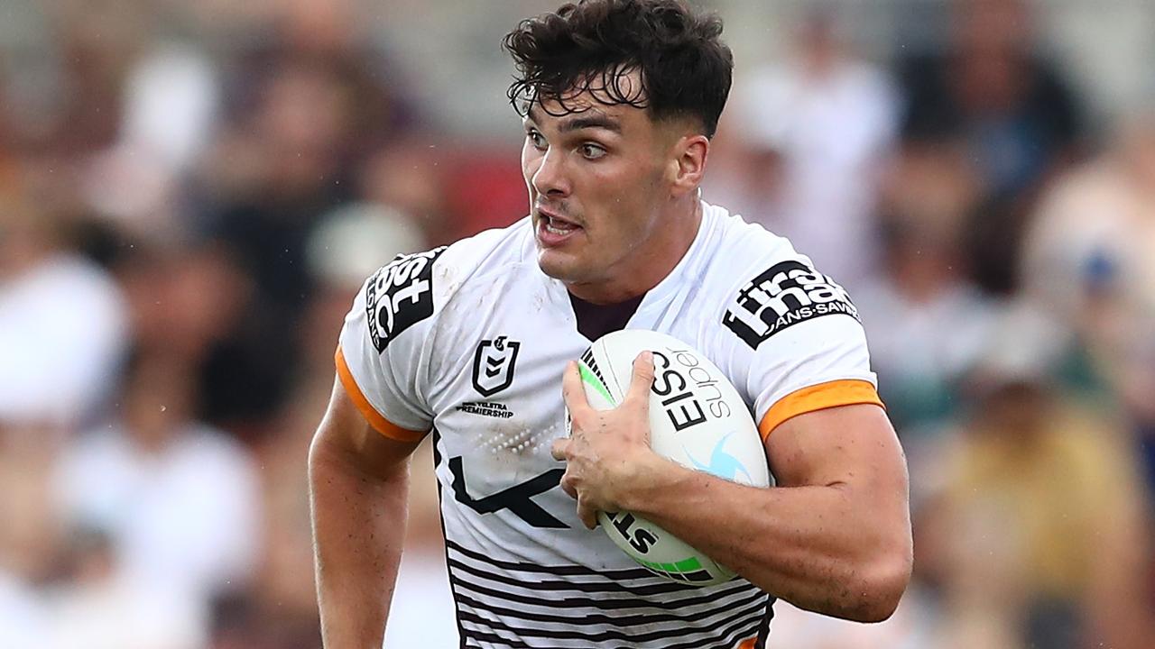 Herbie Farnworth of the Broncos arrives ahead of a Brisbane Broncos News  Photo - Getty Images