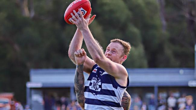 Matthew Dick in action for Macedon. Picture: Aaron Cook