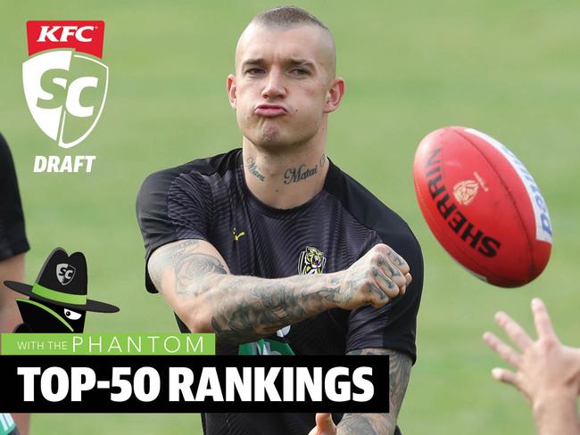 The Phantom's Top-50 SuperCoach Draft Rankings