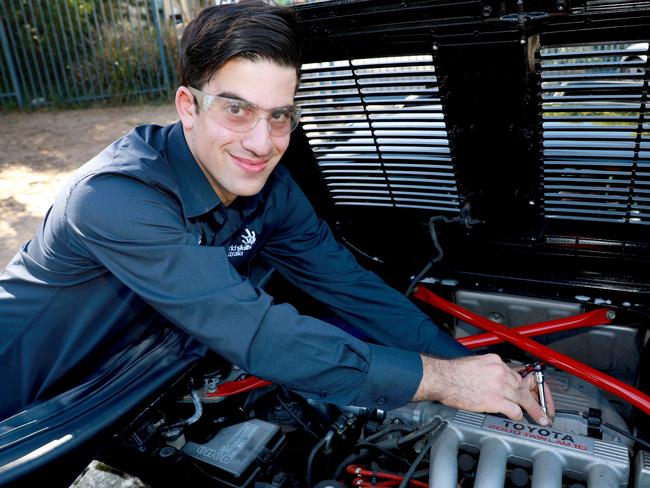 TAFE Student Anthony Ters is encouraging others to give a trade a go. Picture: AAP