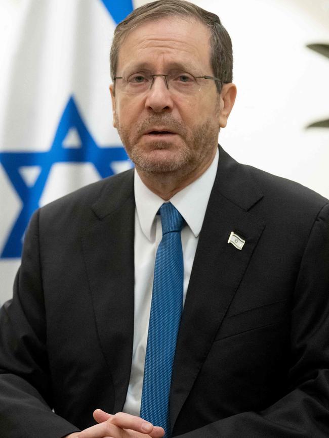 Israeli President Isaac Herzog. Picture: AFP