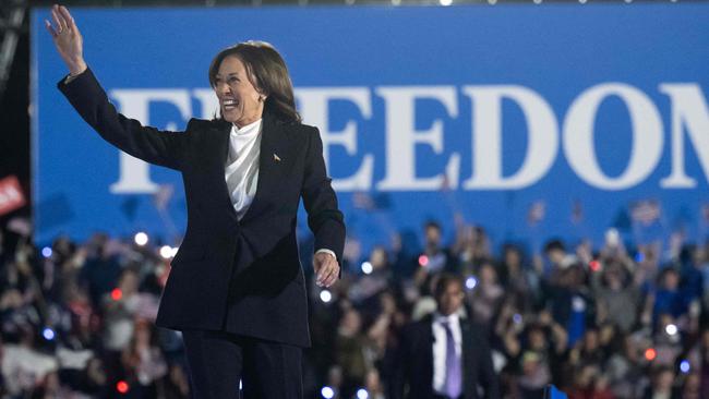 Kamala Harris surprised experts by naming Iran rather than China as America’s greatest adversary. Picture: Saul Loeb/AFP