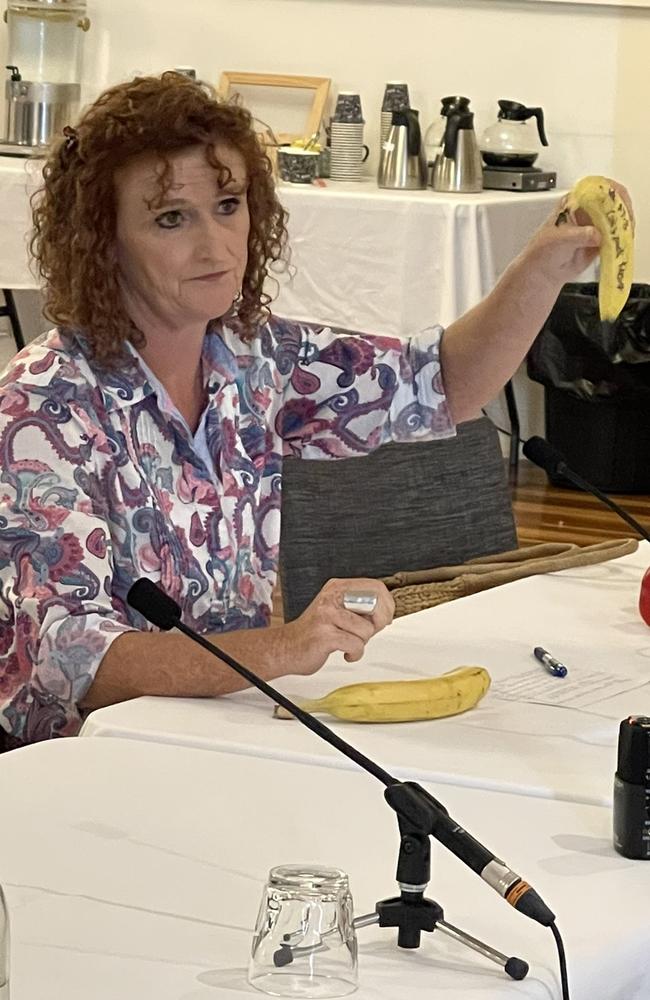 Speaking at the first public inquiry before the supermarket pricing select committee, Ms Plath said the â&#128;&#156;bully boyâ&#128;&#157; tactics used by supermarkets had affected the mental health of farmers and made them reluctant to speak out for fear of the supermarkets blocking their supply, leading to produce rotting in warehouses and paddocks.