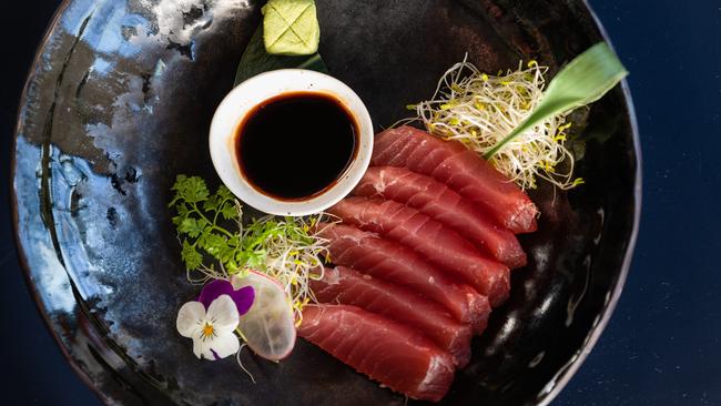 Tuna sashimi. Picture: Jason Edwards.