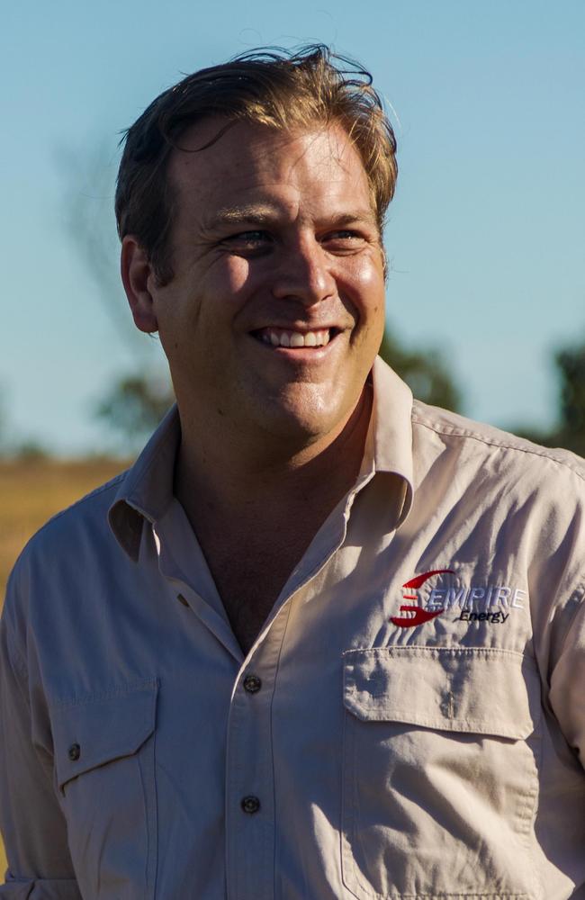 Empire Energy chief executive Alex Underwood.