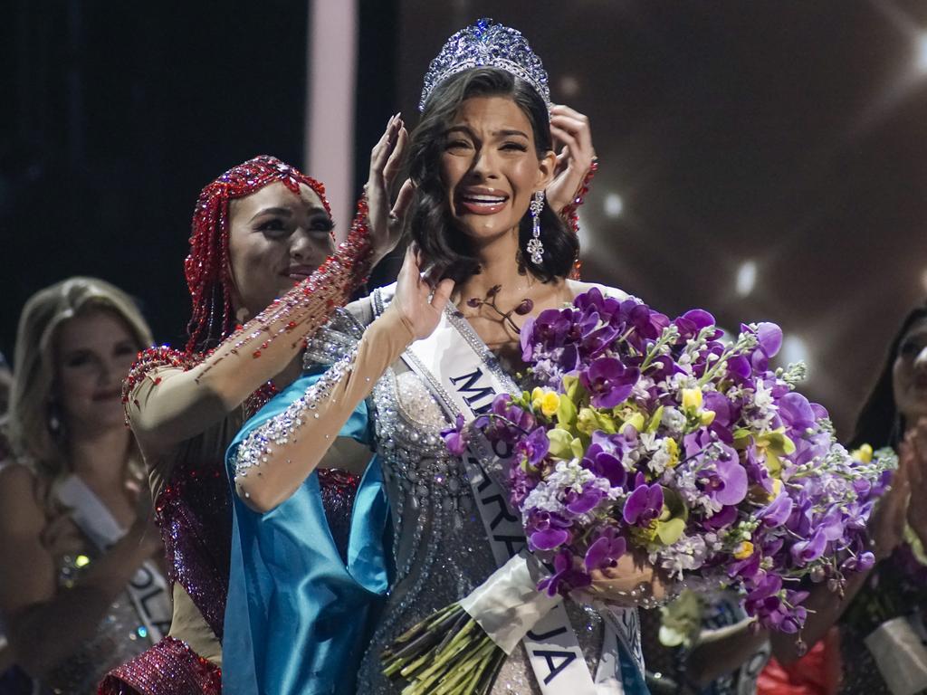 Miss Nicaragua, Sheynnis Palacios, is crowned as Miss Universe 2023 during the 72nd Miss Universe Competition in El Salvador. Picture: Alex Peña/Getty Images