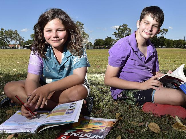 Natasha Stanta is hoping a proposed new school for autistic children goes ahead at Mount Louisa. Natasha has two sons, Jake Priora, 12 and Josh Priora, 10. PICTURE: MATT TAYLOR.