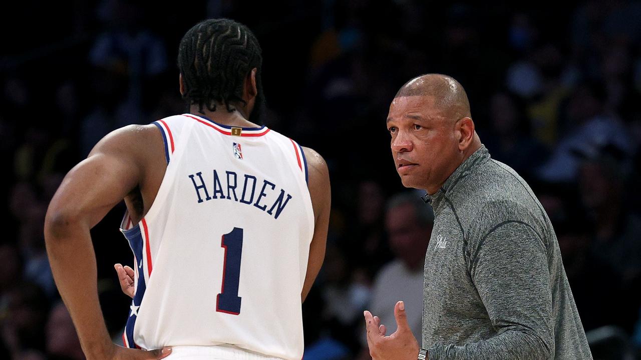 Doc Rivers wants to drive Philadelphia deep into the playoffs. Photo: Harry How/Getty Images/AFP