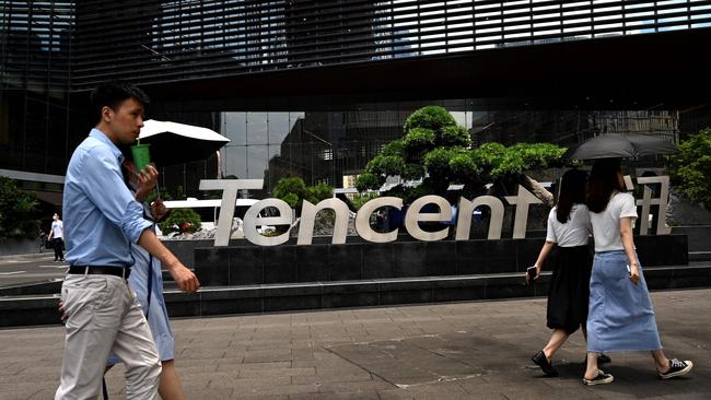 Tencent’s headquarters in the southern Chinese city of Shenzhen. A government crackdown on children gaming has significantly impacted the company. Picture: Noel Celis/AFP