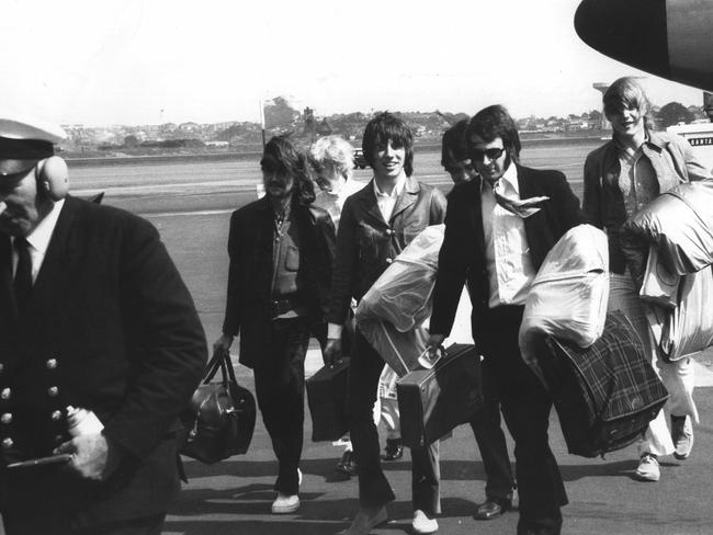 The Easybeats band at Sydney Airport.