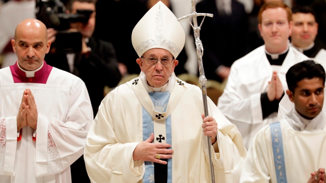 Pope Francis conducts New Year’s Mass at the Vatican