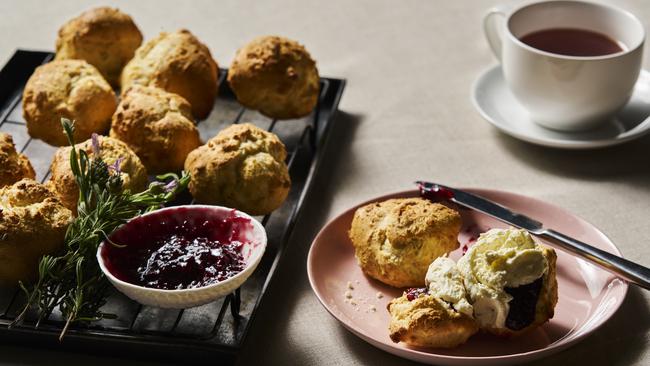 The perfect Aussie afternoon tea, with the jam before the cream. Photography: Leon Schoots