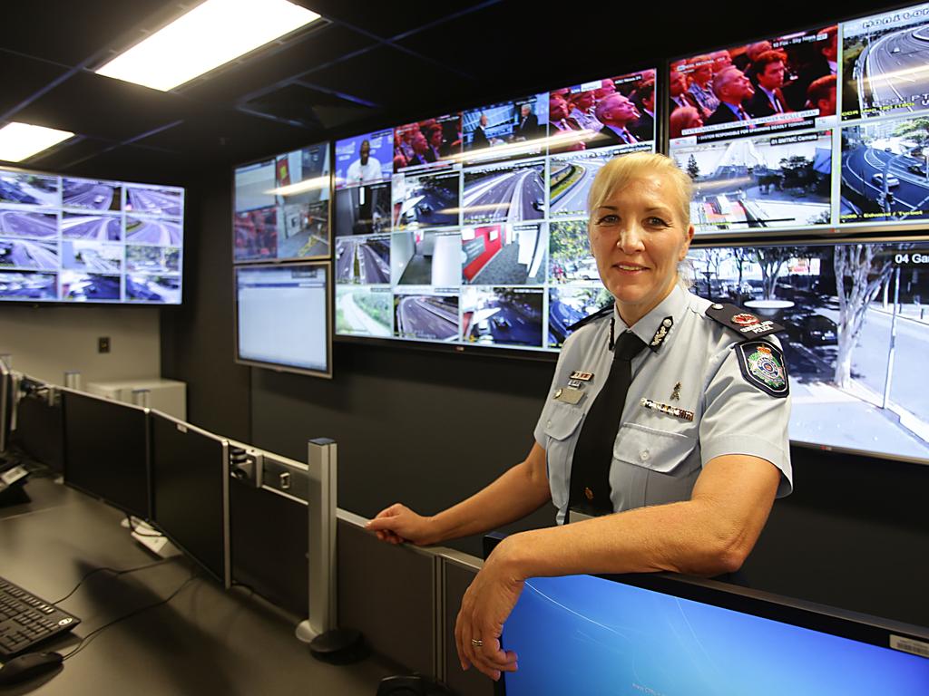 Ms Carroll at the G20 operations centre at police HQ in Brisbane. Picture: Annette Dew