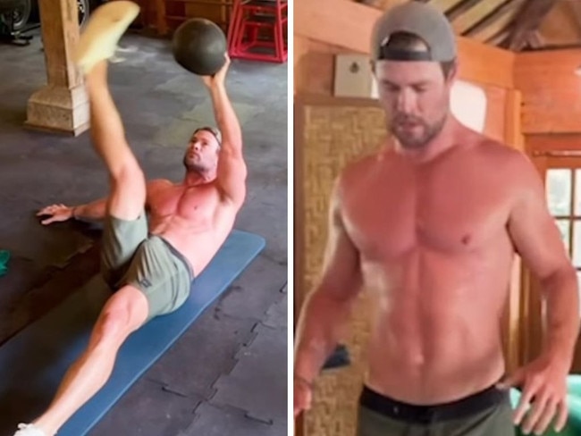 Fans lose it over detail in Hemsworth clip. Picture: Instagram/chrishemsworth