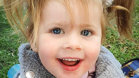 Audrey Marden is one of 200 girls in Australia to be diagnosed with Rett syndrome. Picture: Supplied.