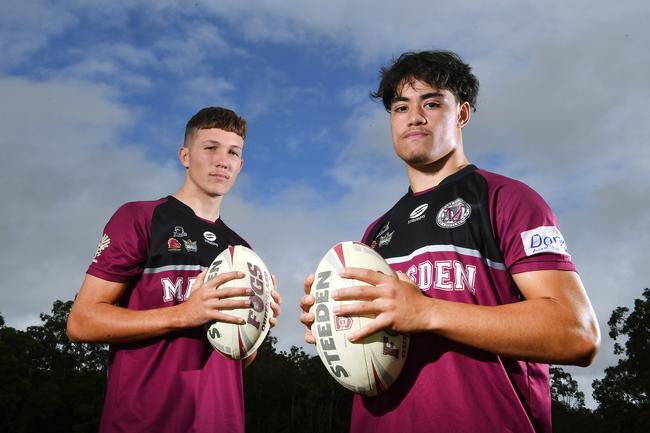 Saxon Innes and Kylem Vunipola when they were at Marsden SHS. Picture, John Gass