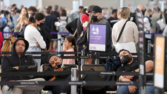 More than 82,000 passengers expected to pass through domestic terminal on Thursday. Picture: NCA NewsWire / Jeremy Piper