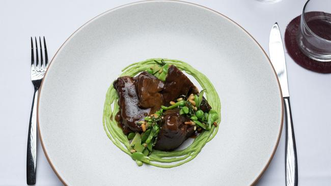Careful cooking: Soft, smoky lamb neck at Beaux Rumble.