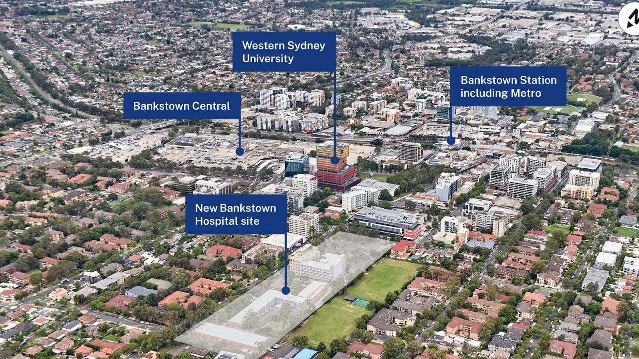 The siite of the new Bankstown Hospital.