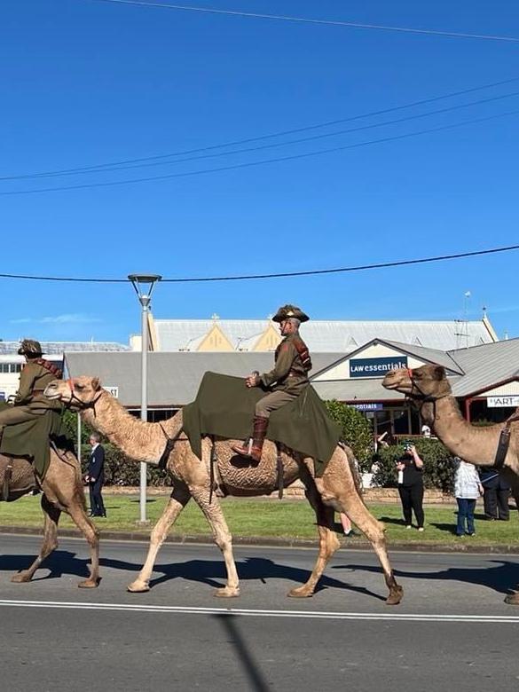 The main Anzac Day parade in Maryborough.