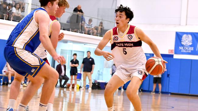 Nudgee College V BSH in Basketball Saturday August 20, 2022. Picture, John Gass