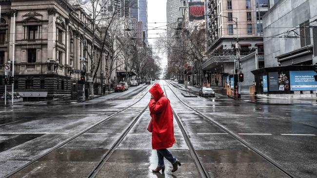 Melbourne's CBD has been affected by the city’s five lockdowns. Picture: NCA NewsWire / Ian Currie